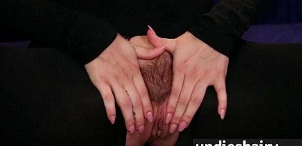  Naughty Babe gets hairy twat fingered before harsh drilling 17